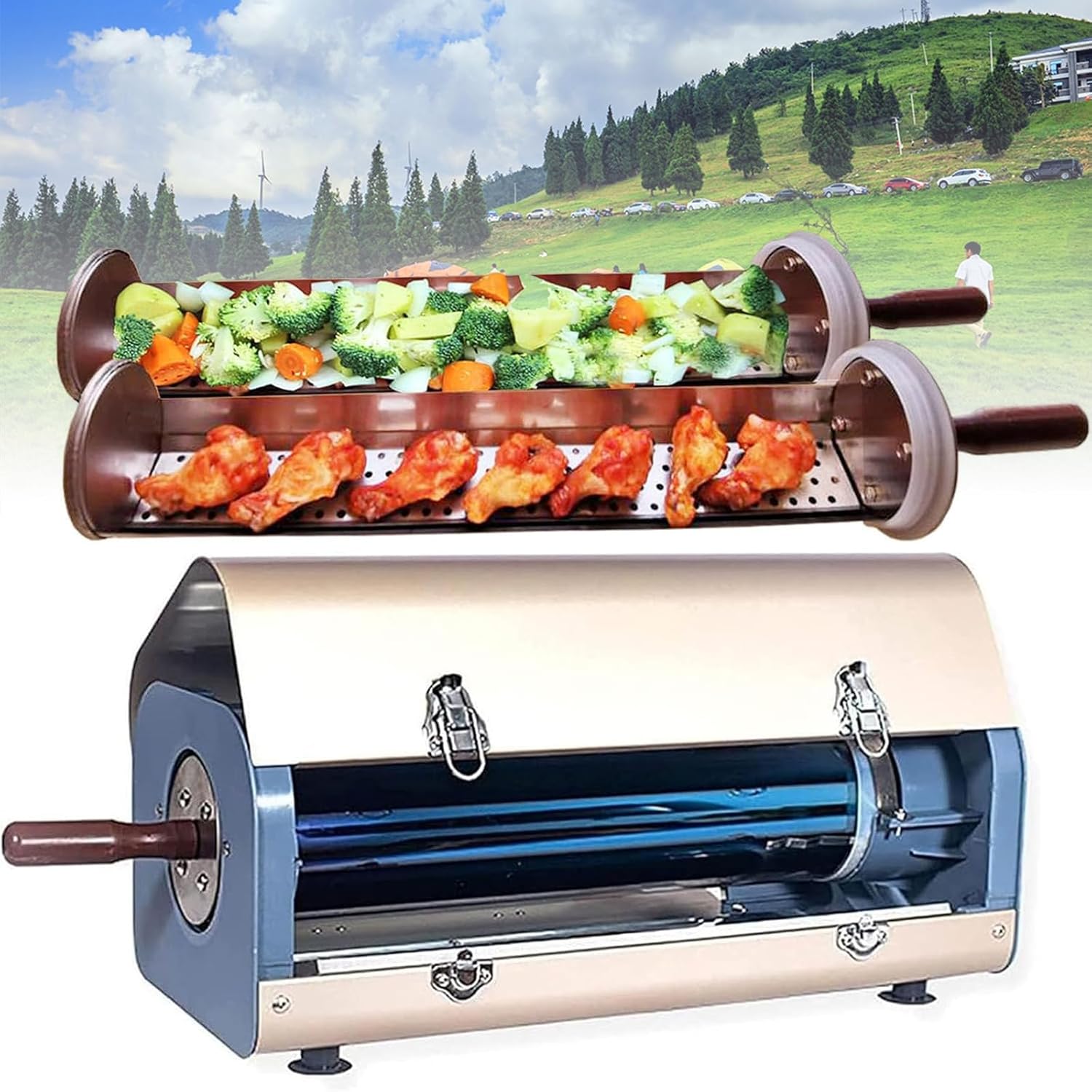 Portable Solar Camping Stove & Oven Kit, Cooks Meals in 20 Minutes, Ideal for Backpacking, Hiking & Outdoor Adventures