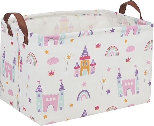 Miniatura 21 de Cesta para niños, cestas de animales, bonitos contenedores de almacenamiento rectangulares de juguetes, organizador de libros, decoración de