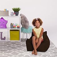 Vista 764 de Posh Creations Puf estructurado cómodo para jugar, leer y ver la televisión, Malibu Lounge, tela de lona para colorear, criaturas