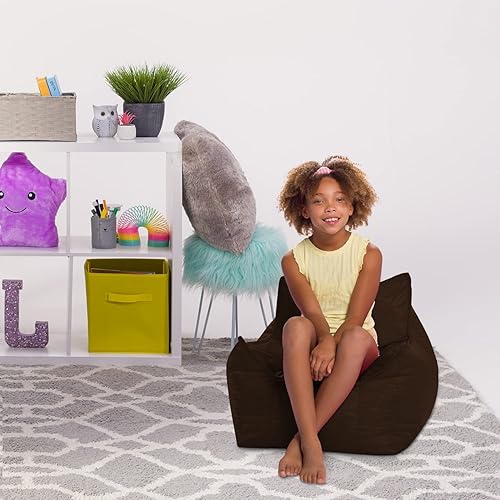 Miniatura 764 de Posh Creations Puf estructurado cómodo para jugar, leer y ver la televisión, Malibu Lounge, tela de lona para colorear, criaturas Criaturas de tela