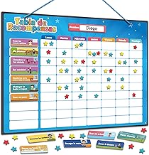Smart Panda Children's Reward Chart - 80+ Activities + 380 Magnets - Montessori Rewards System for Routines and Behavior - Magnetic Planner 3-8 Years