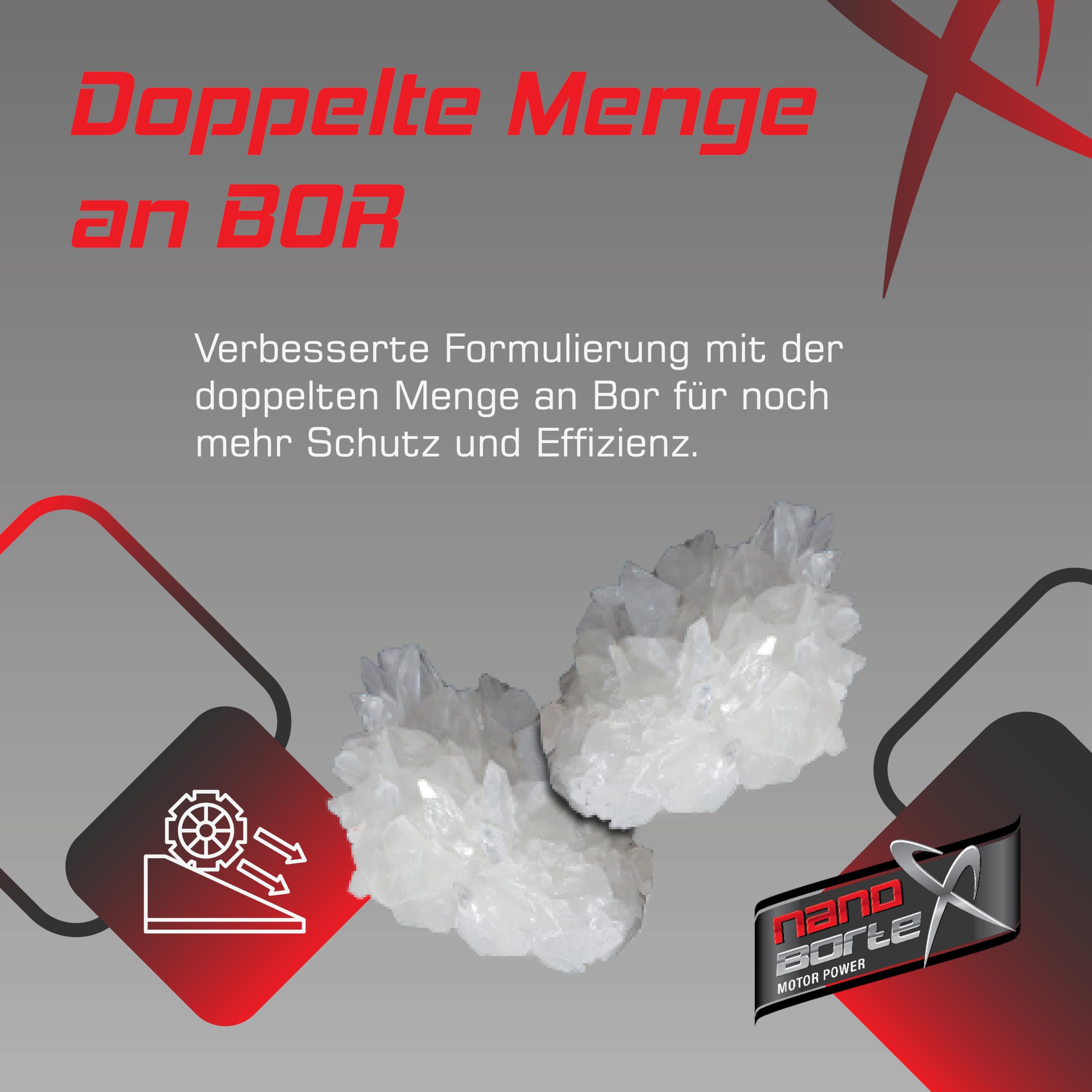 NanoBorTeX Aditivo para aceite cerámico premium y Bor Boost Aditivo para aceite de motor, protección contra el desgaste, aditivo NanoBorX de alto rendimiento, 600 ml