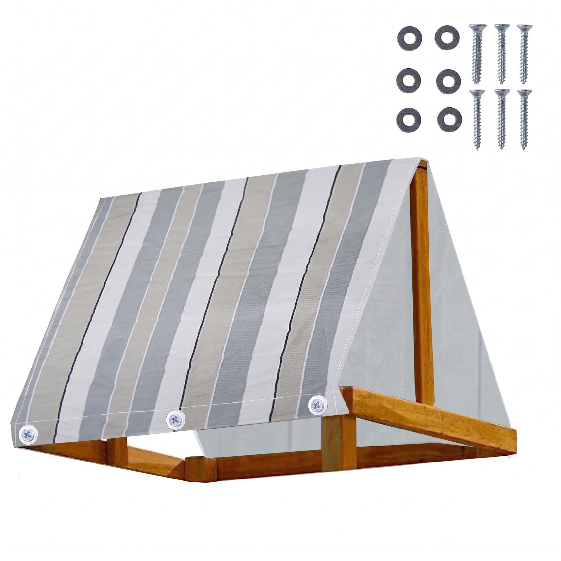 Toldo oscilante para patio de juegos que transforma las tardes familiares al aire libre