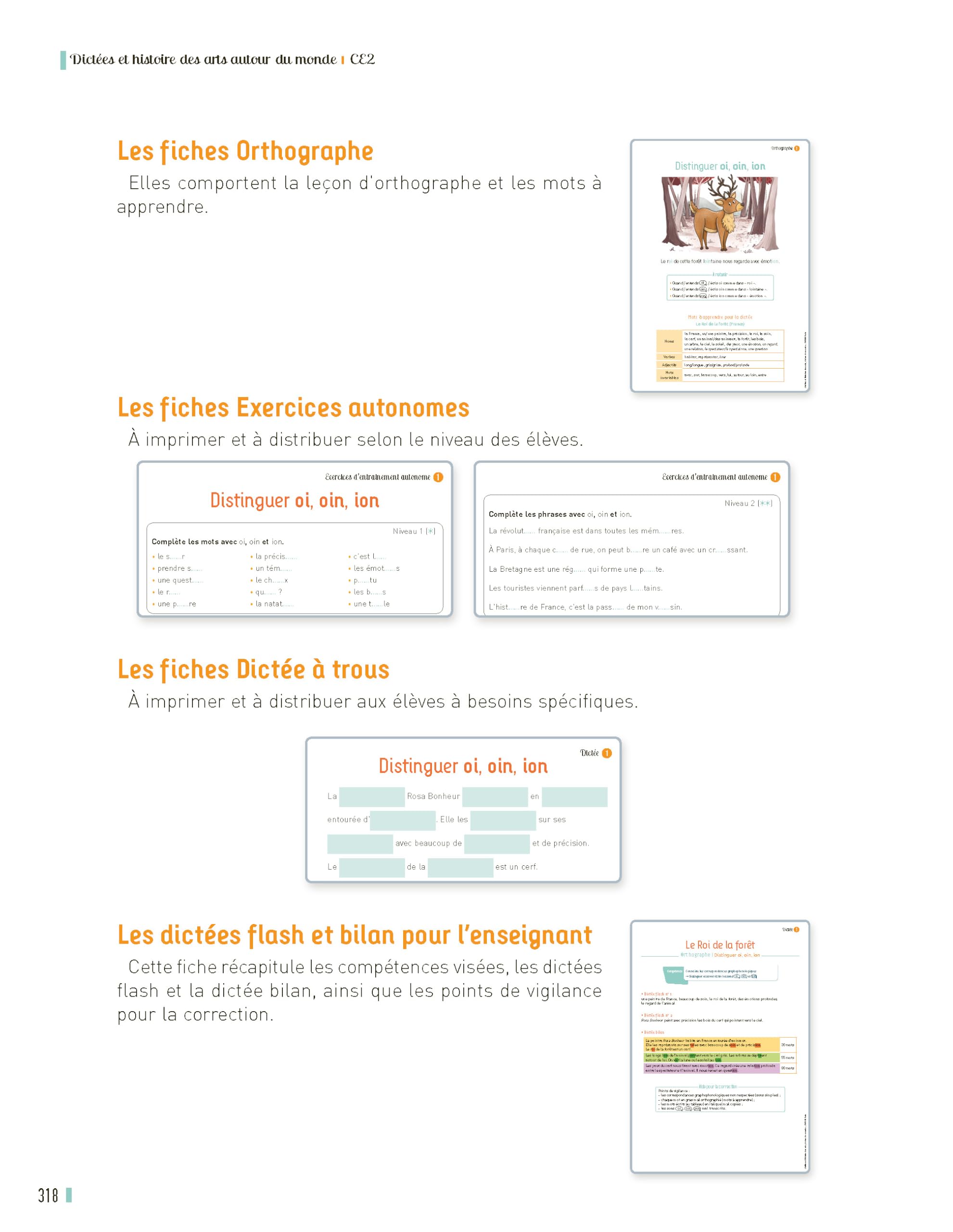 Dictées et histoire des arts CE2 - Autour du monde (+ ressources numériques)