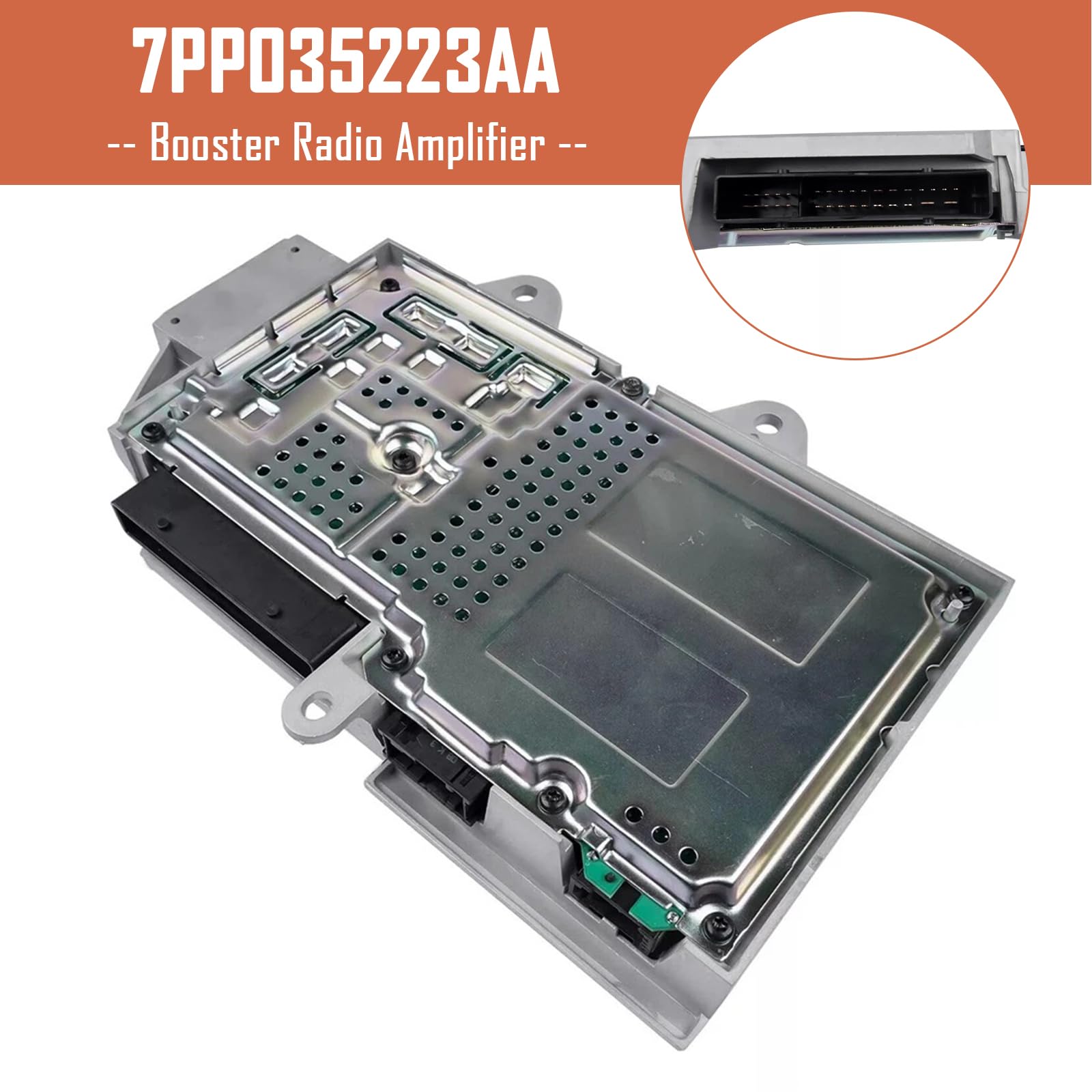 Amplificateur de Radio Booster 7PP035223AA pour Porsche 911 2009-2016 pour Boxster Cayenne Cayman Macan Panamera, Remplacement 7PP-035-223-AA 7PP035223F 7PP035223K 7PP035223P