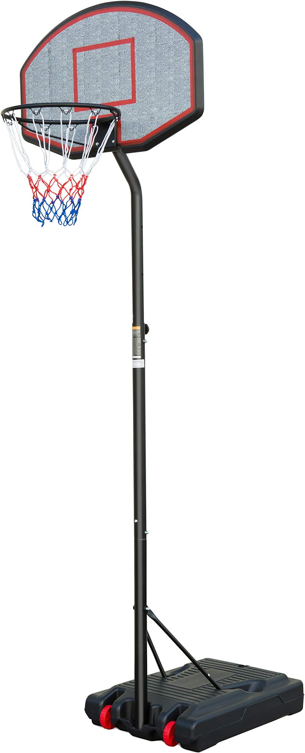 KKB Sport Pro Court Height-Adjustable Portable Basketball Hoop & Free Standing System for Kids