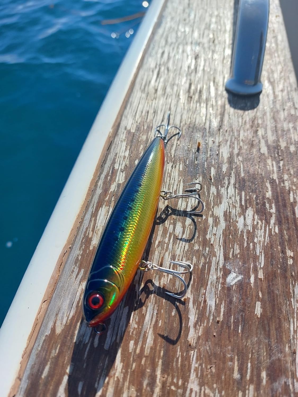 Set 3 Esche Long Jerk Minnow - Per Spigola, Barracuda, Pesca In Mare - Foto 3