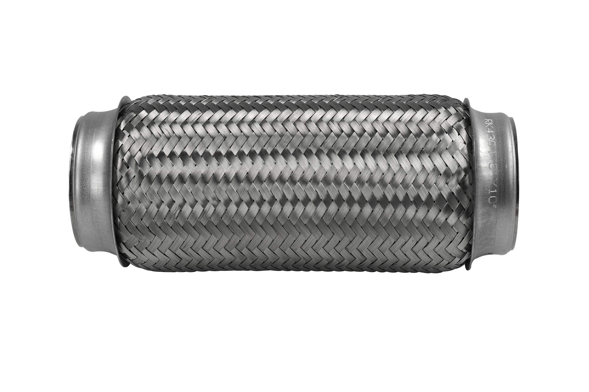 RP Remarkable Power, RK7523 Exhaust Flex Pipe 3" x 10" Heavy Duty Stainless Steel 10"OL