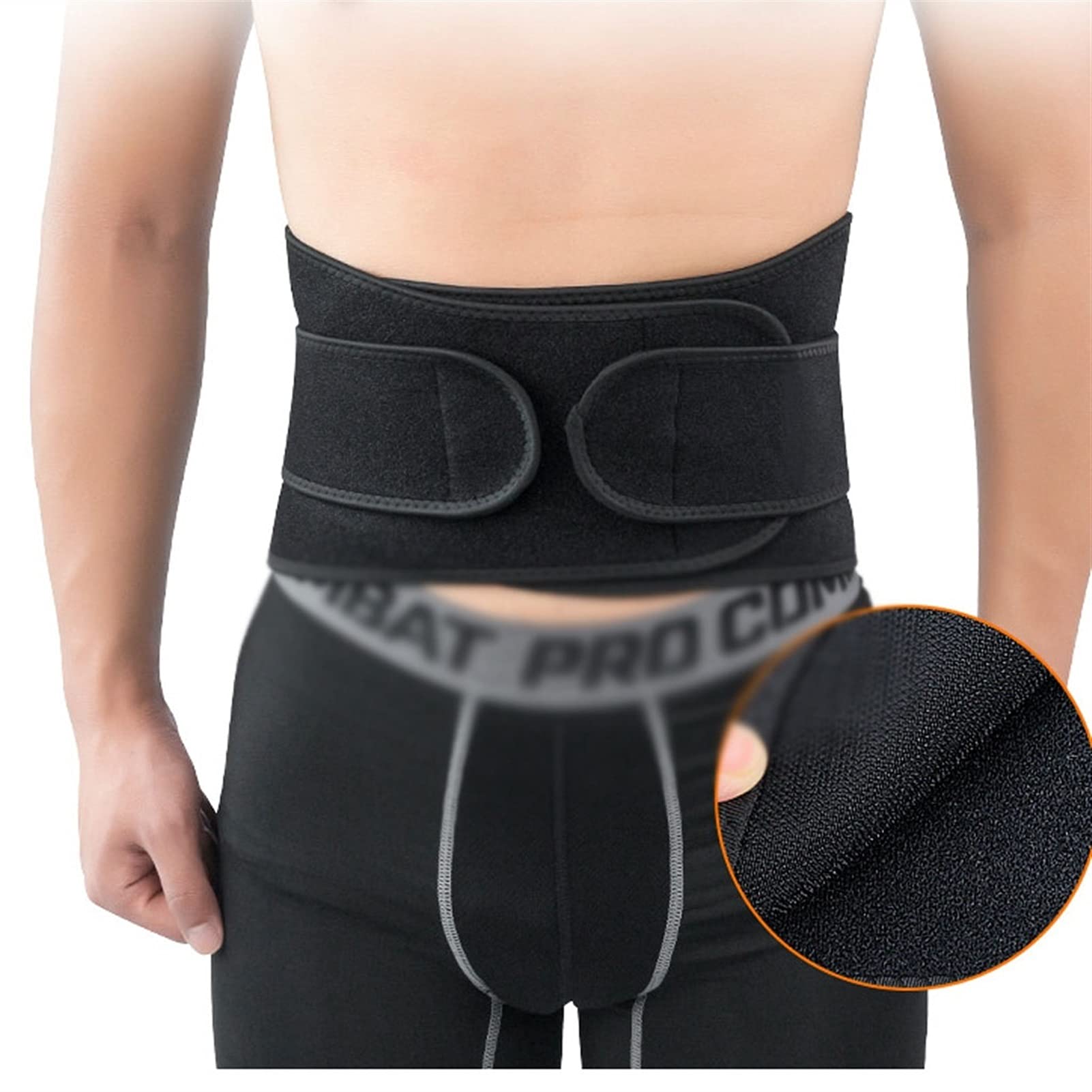 Cinturón recortador de Cintura para Alivio del Dolor, cinturón de Apoyo Lumbar para Mujeres y Hombres, Correas de Cintura Ajustables para ciática, estenosis espinal, escoliosis (Amarillo M) (Mora