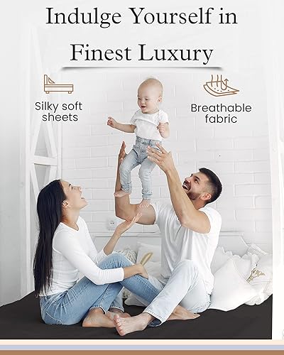 Miniatura 4 de Juego de 2 fundas de almohada 100% de algodón egipcio de 1000 hilos, de algodón natural puro peinado de fibra larga, calidad de hotel, cómodas,