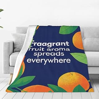 Fragrant Fruit Aroma Spreads Everywhere Flannel Throw Blanket Soft and Suitable for Beds and Camping 50"X40"