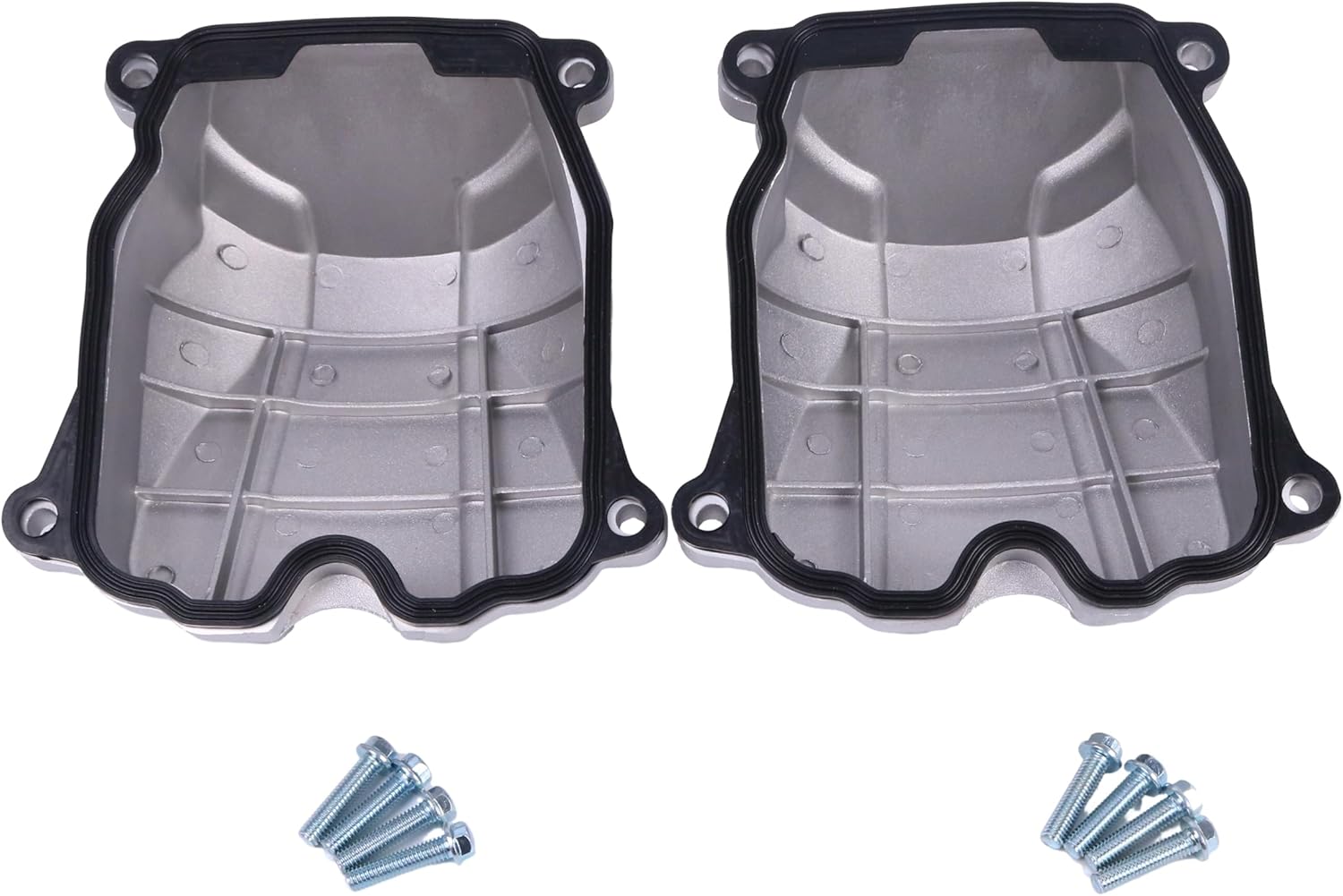 2 Pcs Cast Aluminum Valve Cover 420610395 420610393 420610394 420610390 Compatible with Can-am V-Twin ATV or UTV 500 570 650 800 850 1000 1000R