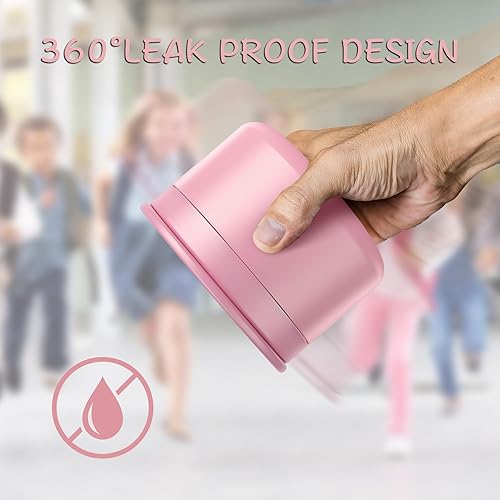 Miniatura 4 de Termo de sopa de 12 onzas para comida caliente para niños, tarro de comida aislado al vacío, termo de sopa sin torsiones para comida caliente, para