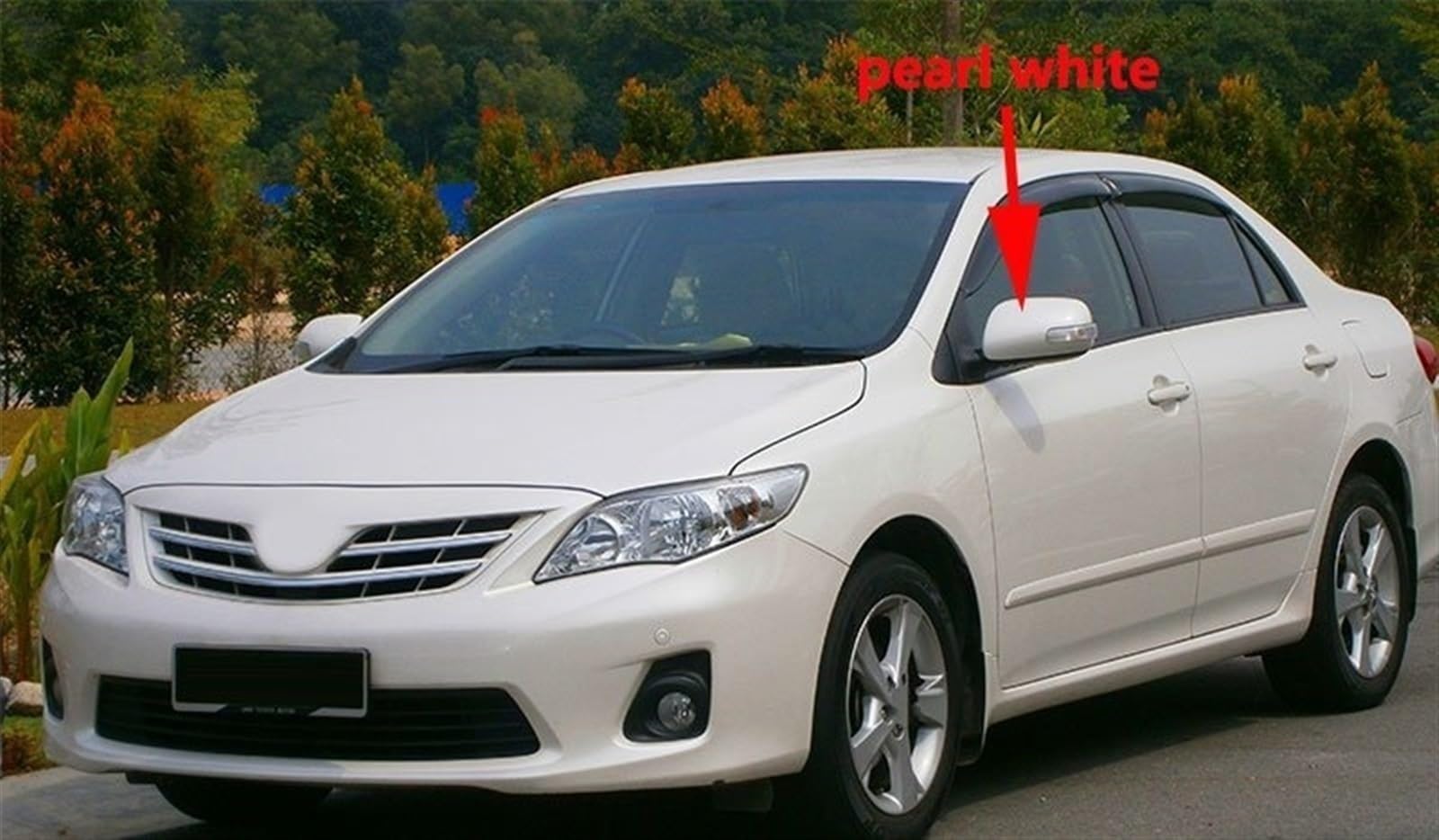 Specchietto retrovisore dell'automobile Per Toyota per Corolla Altis 2010-2014 Copertura specchietto retrovisore esterno Coperchio laterale portiera(Unpainted,Right)