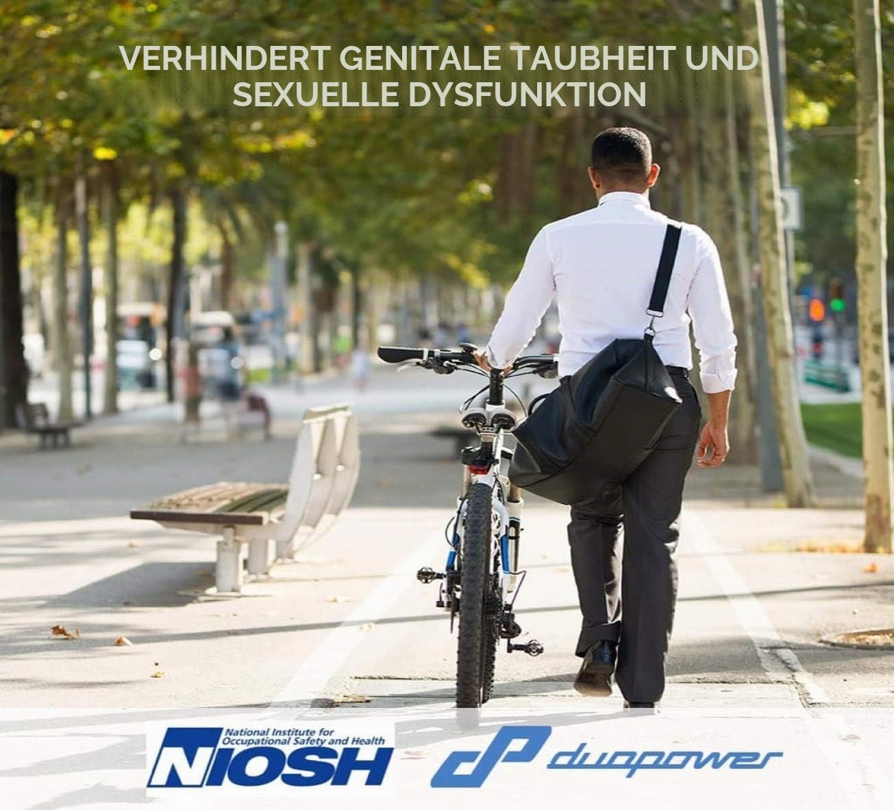 Fahrradsattel MTB Anti Prostata – Straße Modell Boira Sattel Ergonomisch Kein Tip Geeignet für Berg, Triathlon Ohne Nase Mann Frau Stadt Licht