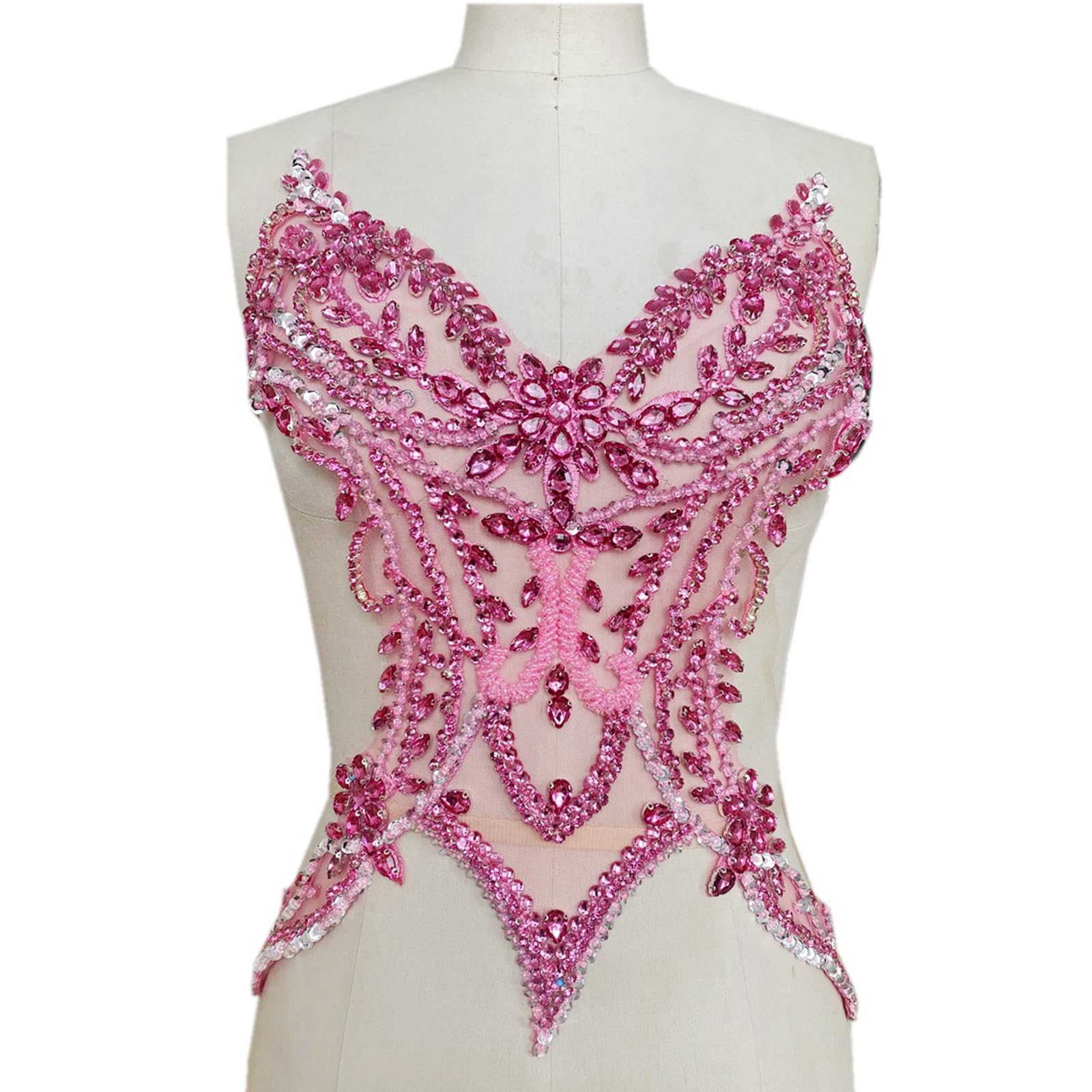 Rhinestones bordados a mano bordados a mano accesorios para ropa, vestidos de novia, decoración, bordados a mano