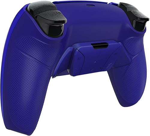 Miniatura 8 de eXtremeRate Cobalt Blue Rubberized Grip Programable RISE4 Remap Kit for PS5 Controller BDM-030 040 050, Upgrade Board & Redesigned Back Shell & 4