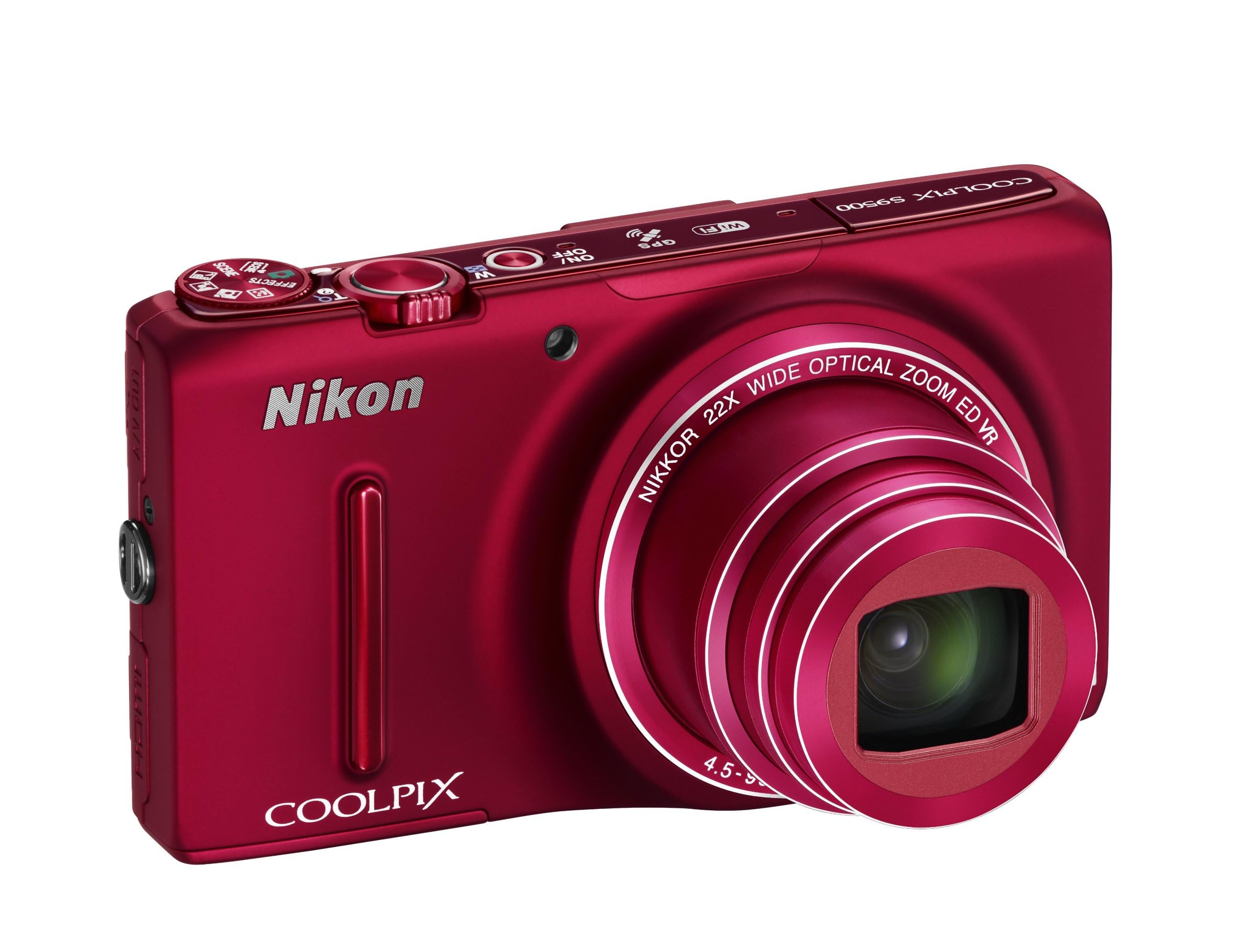 Nikon COOLPIX S9500 赤 Nikon Coolpix S9500 Compact Digital Camera 18.1 Megapixels 3 Inch