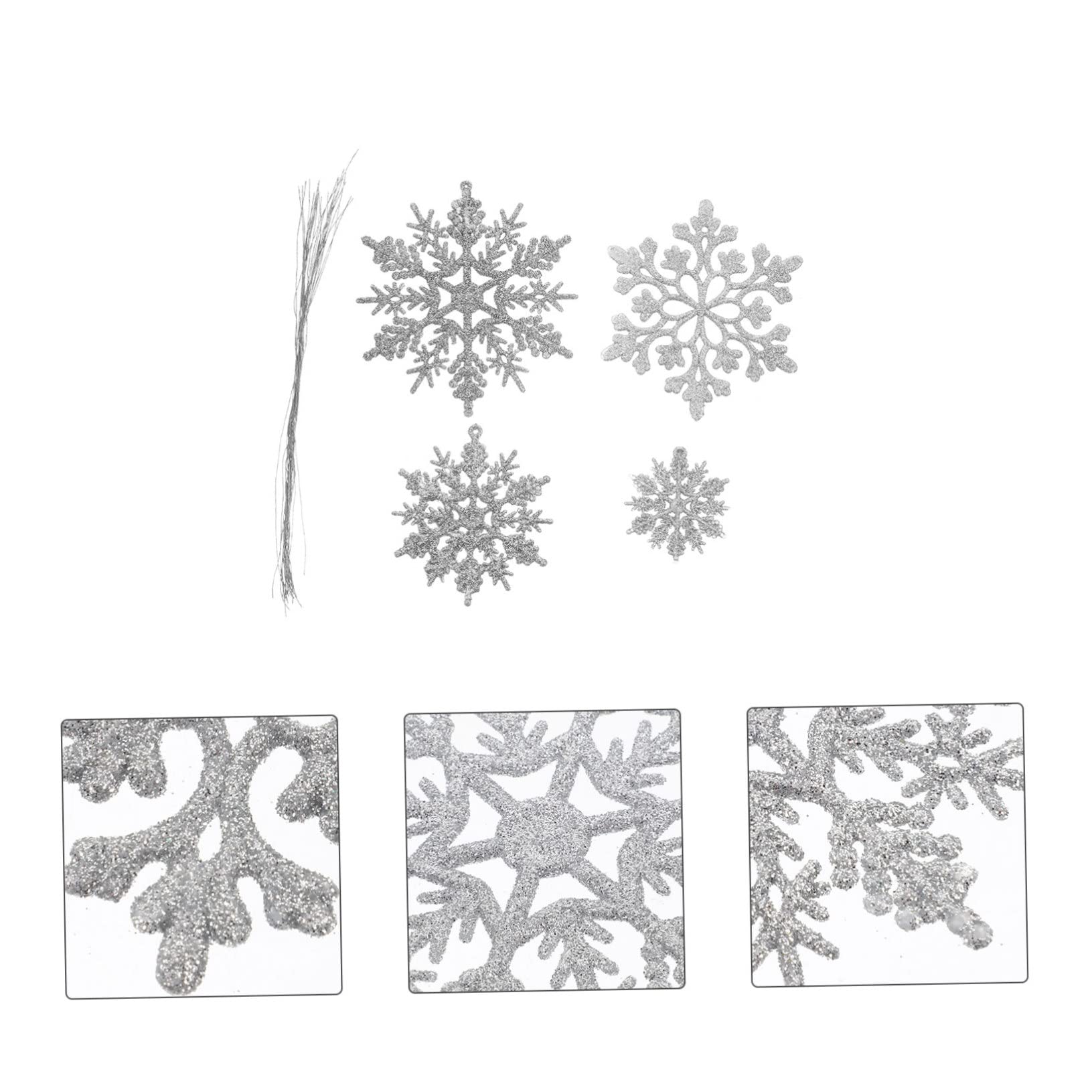 Alipis 4 Set Di Fiocchi Di Neve Coriandoli Decorazioni Per Natale Pendenti A Forma Di Fiocco Di Neve Decorazioni Per Lalbero Di Natale 36 Pezzi * 4