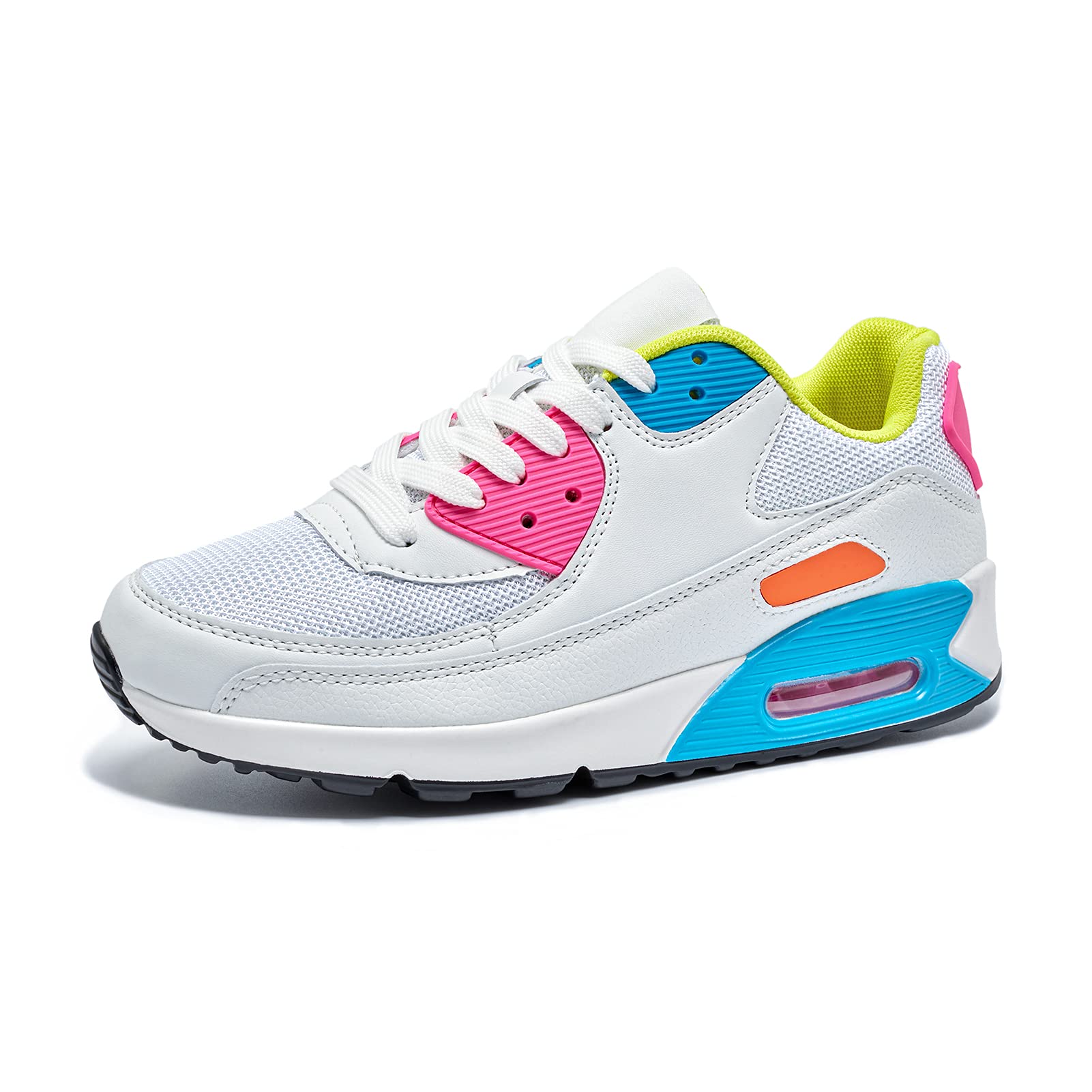 Hitmars Zapatillas de Deportivas Mujer Zapatos para Correr Hombre Calzado Deportivo Sneakers Caminar Tenis Zapatillas de Running Fitness Malla Negro EU36-47