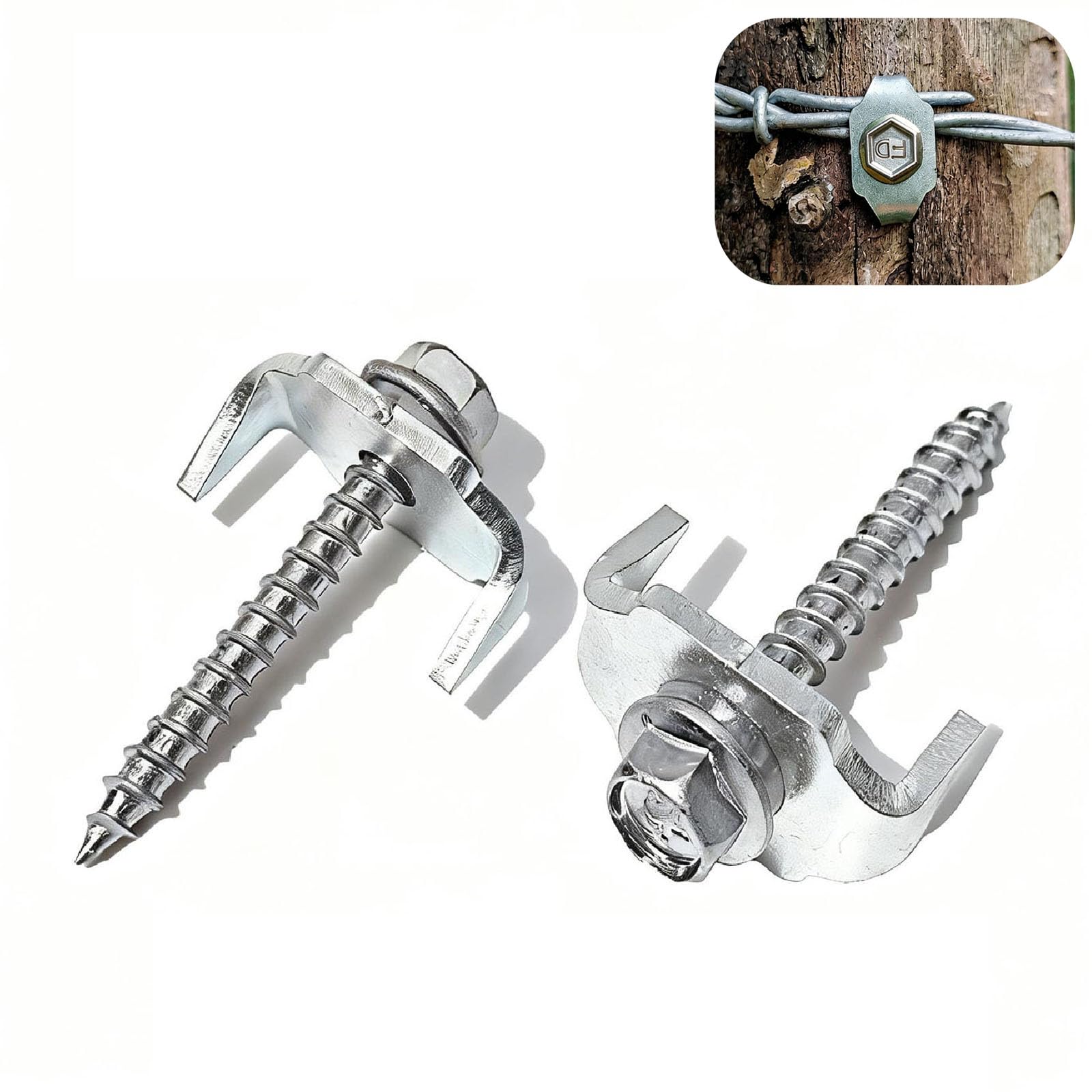 Fence Fasteners: 100 Pack - Easy Installation! -7