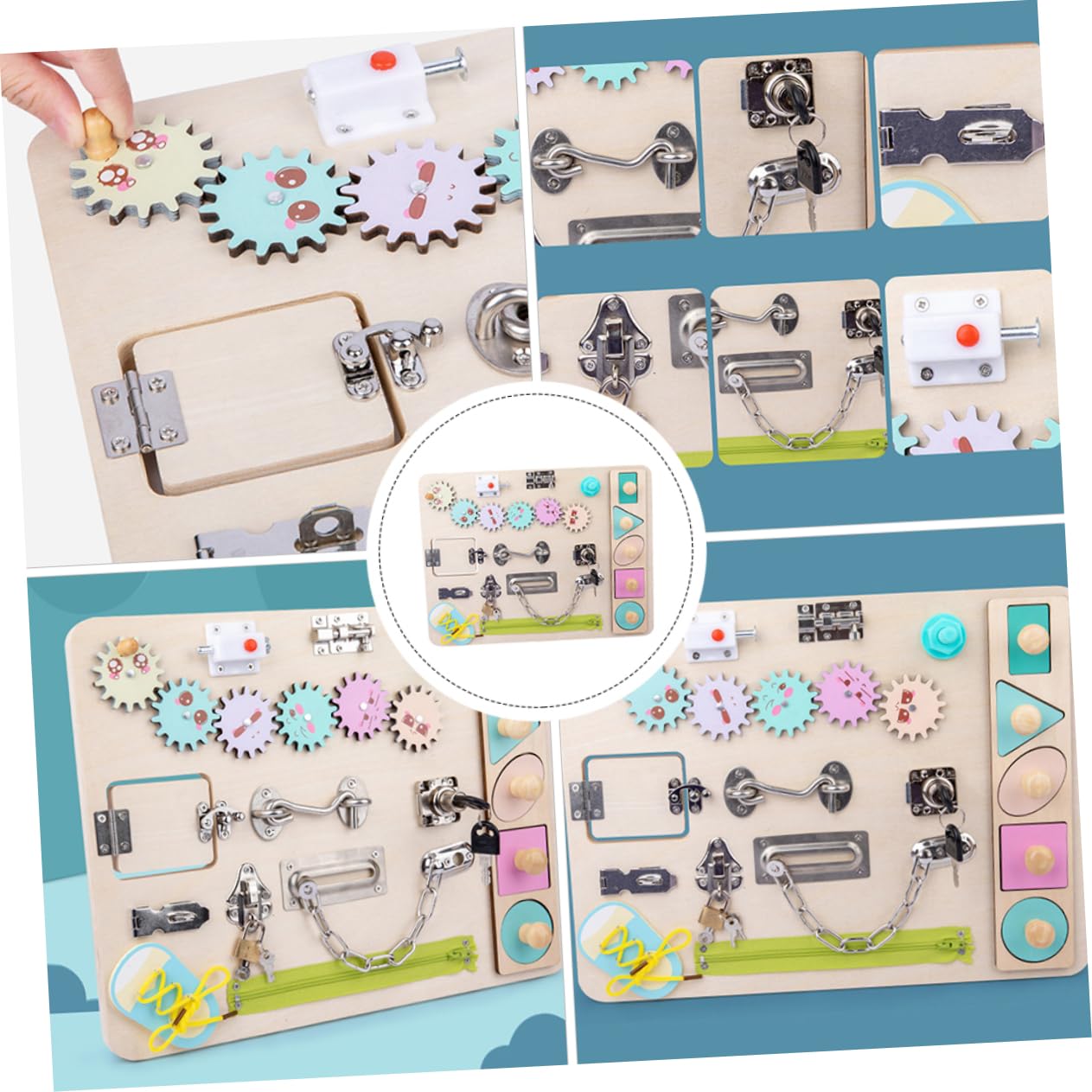 Tabellone Giocattolo Per Bambini Educazione Prima Infanzia Giocattolo Legno Puzzle Divertente