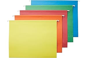 Amazon Basics Hanging File Folders with Adjustable Tabs