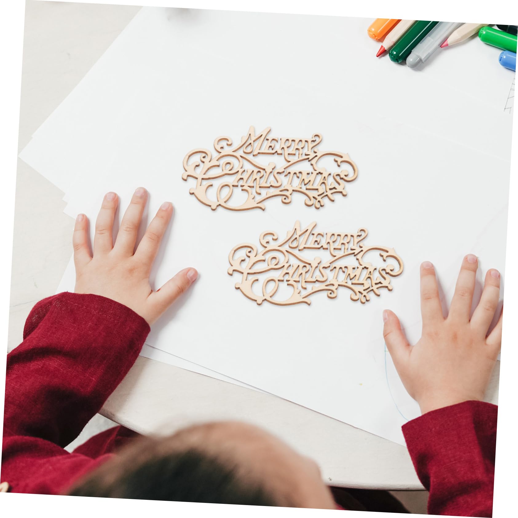 Abaodam 20 Pezzi Ornamenti Natalizi in Legno Non Rifinito Beige per Decorazioni Fai-da-te, Facili da Installare, per Stufa e Regali Housewarming