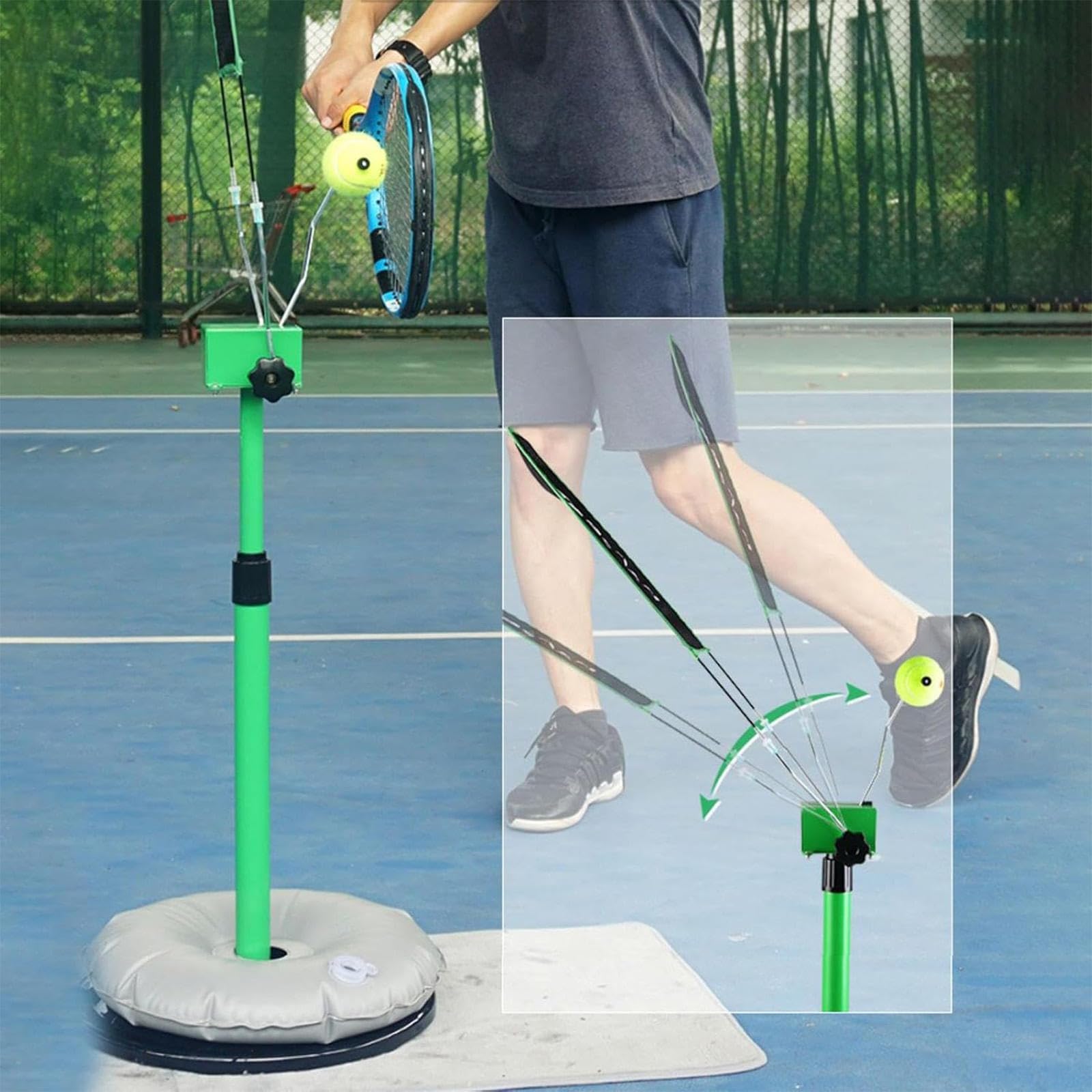Topspin - Attrezzo per allenamento di rimbalzo da tennis, per tutti i livelli di abilità, allenatori e giocatori