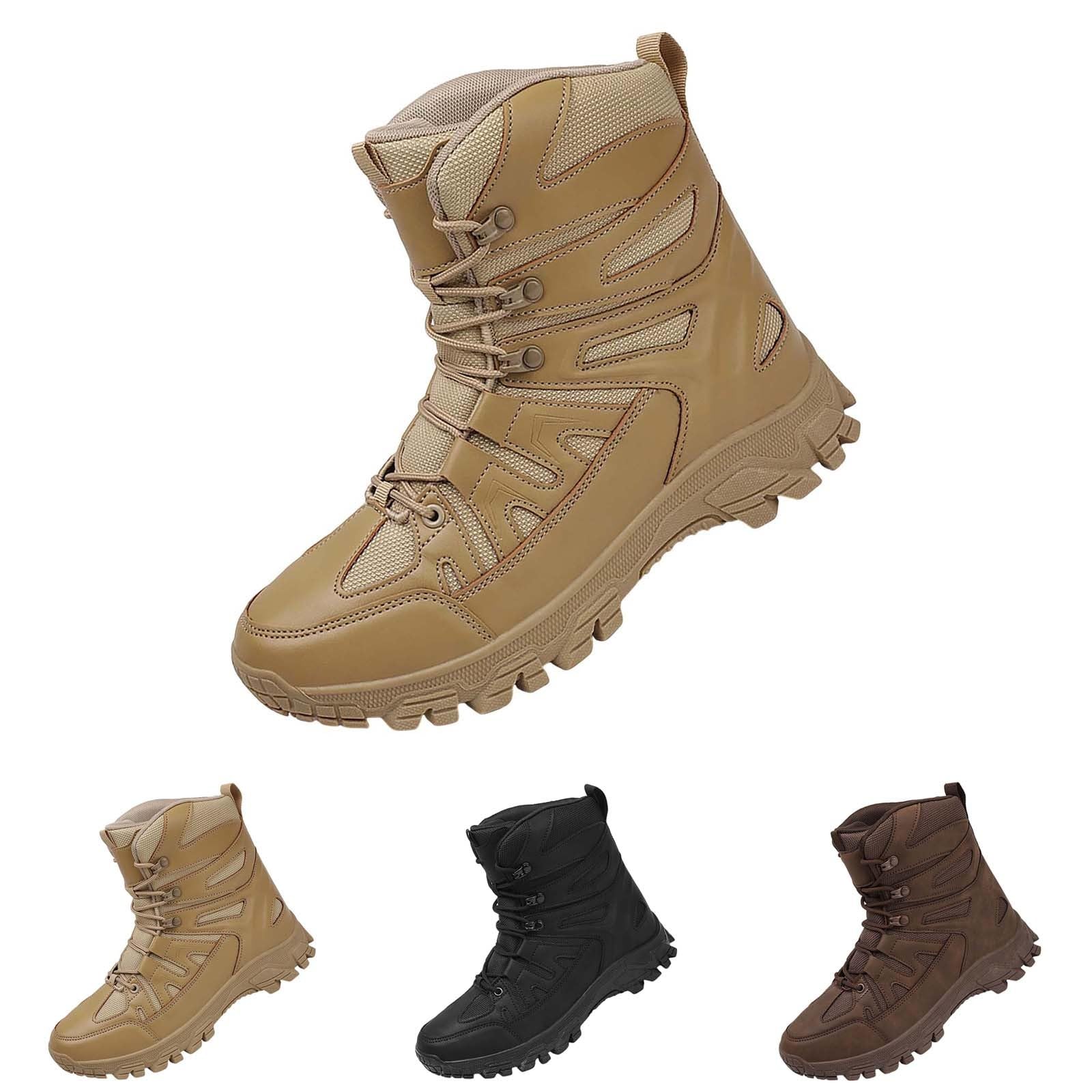 Wanderstiefel Herren Wasserdicht Trekkingstiefel Vintage Schnürstiefel