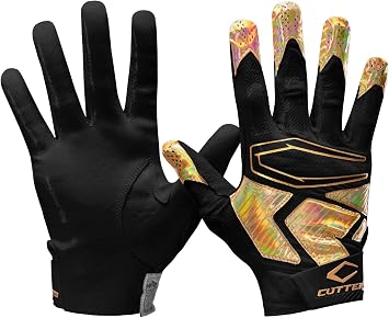 Cutters Football Wide Receiver Gloves. Rev Pro 4.0 Ultra Grip No Slip. Youth and Adult Sizes 1 Pair