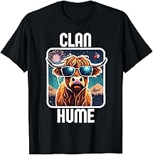 Hume Clan 4th July Scottish Family Name USA Party T-Shirt
