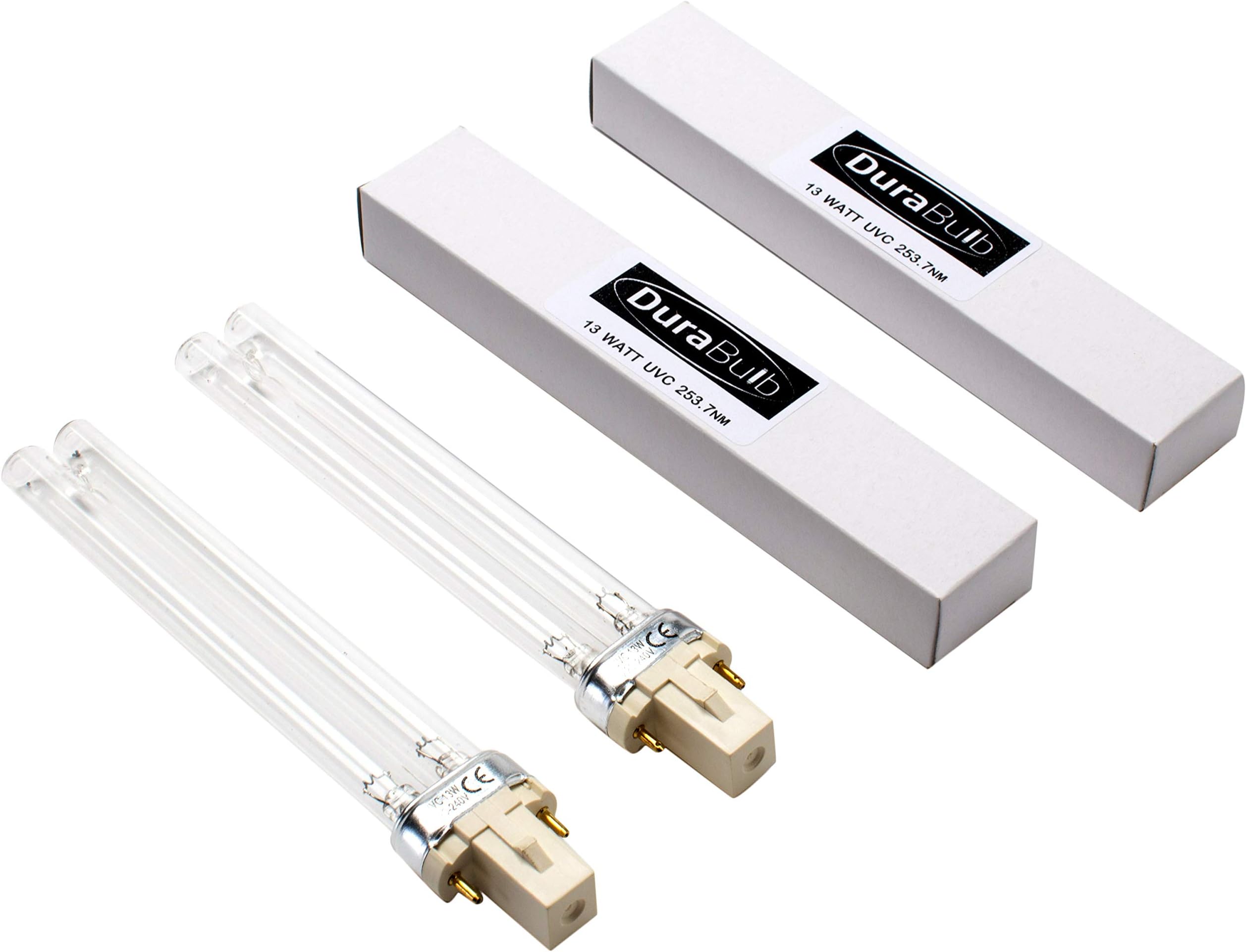 Twin Pack Replacement 13W G23 UV (Ultra Violet) Bulb Lamp for Pond UVC Filters & Clarifiers