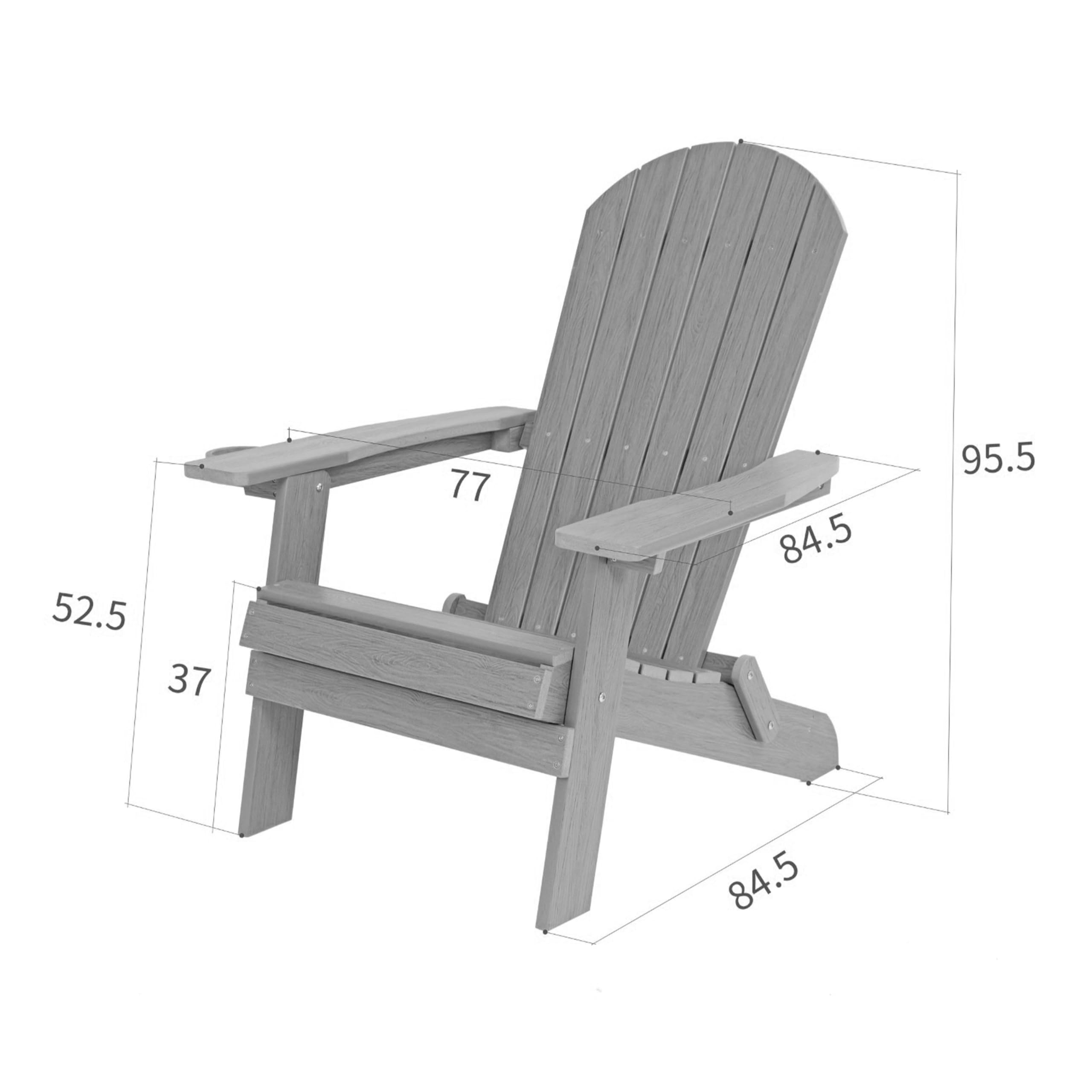 AXI Claire Adirondackstuhl aus Kunststoff in Pastellgrün | Gartenstuhl/Loungestuhl/Adirondack Stuhl/für 1 Person mit Armlehnen & hoher Rückenlehne | 84,5 x 77 x 95,5 cm