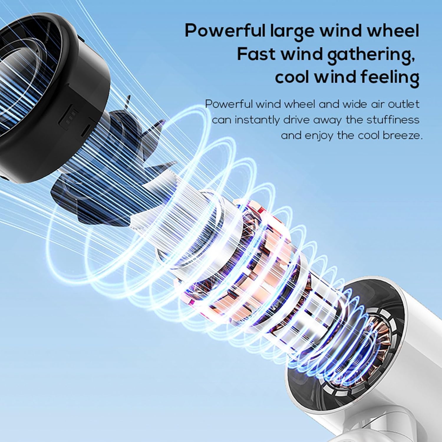 Double Head Portable Desk Fan with 4000mAh Rechargeable Battery and Adjustable LED for Indoor Areas