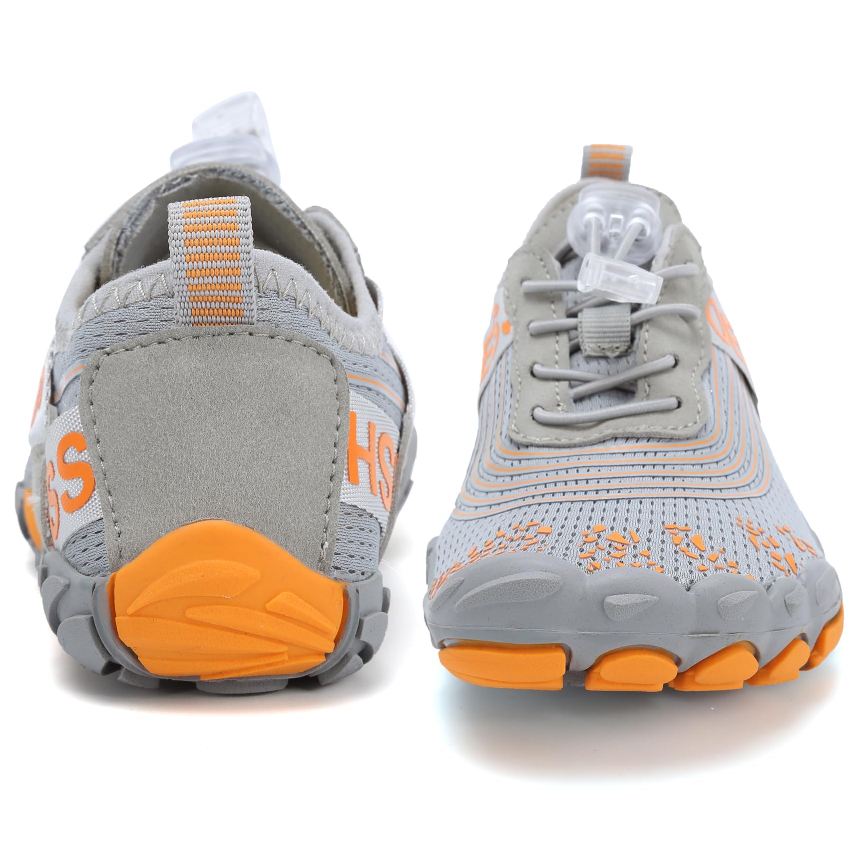 DimaiGlobal Calzado Descalzos Niñas Niños Zapatillas de Trail Running Barefoot Secado Rápido Zapatos de Agua Transpirable Antideslizante para Playa 30EU Gris