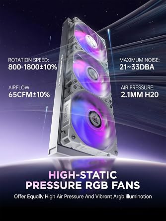 AsiaHorse WK-A360 ARGB All-in-One AIO CPU Liquid Cooler, Wandering Knight 360mm Water Cooling System with Dual High-Performance Pump and 3120mm PWM Fans, Compatible with Intel & AMD CPUs (White)
