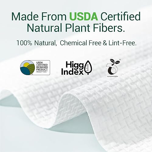 Miniatura 2 de Nature's Purity Toalla facial desechable, toallas de limpieza facial súper suaves XL para cuidado de la piel y eliminación de maquillaje, toallas de