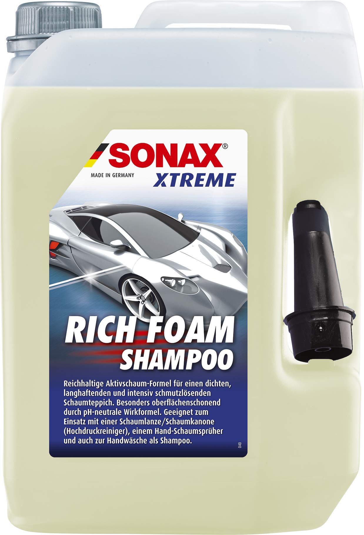 SONAX XTREME Felgenreiniger PLUS (5 Liter) effiziente Reinigung & XTREME RichFoam Shampoo (5 Liter)
