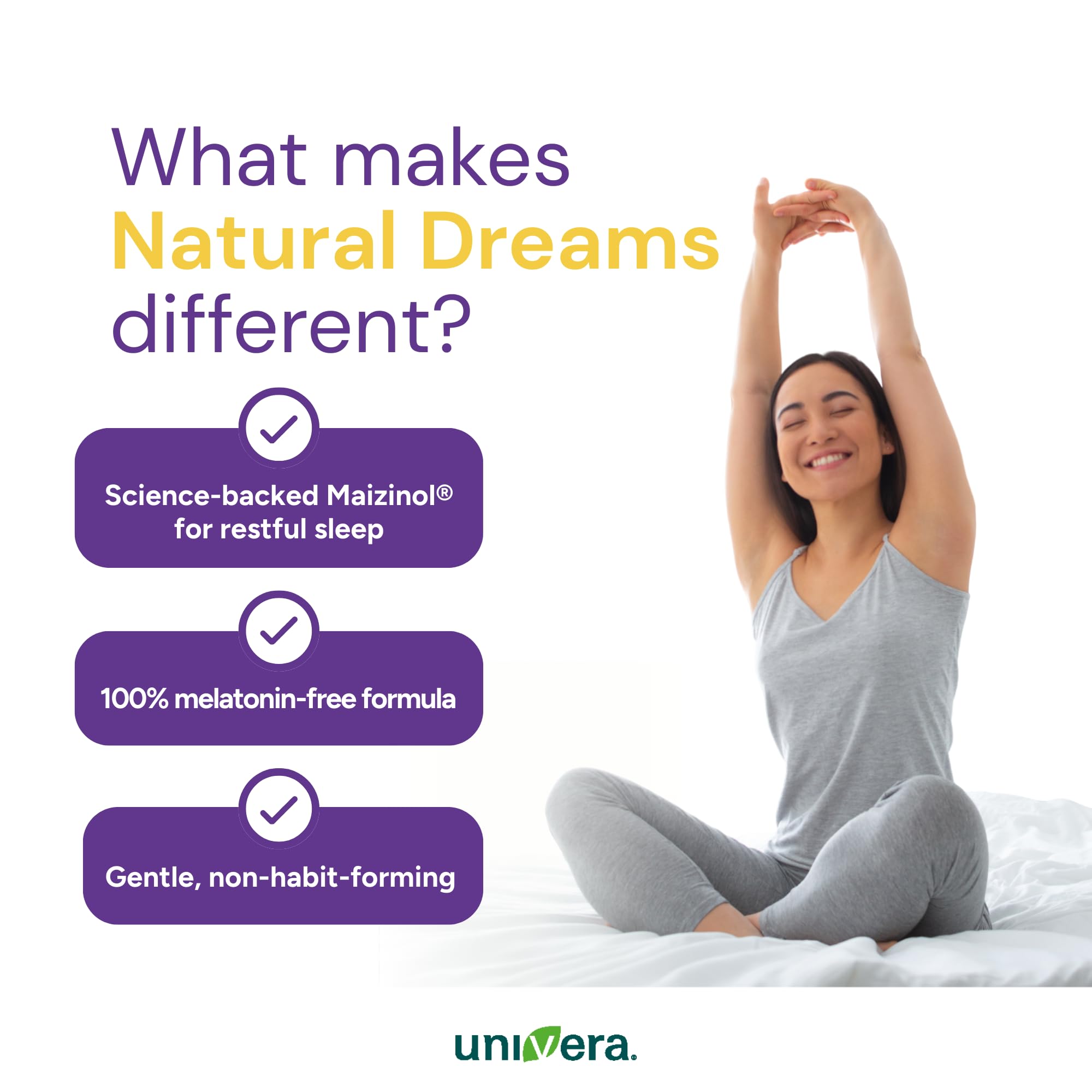 Deep Sleep Formula, Melatonin-Free Sleep Aid, Support Sleep Quality & Relaxation, Maizinol, Valerian Root, Chamomile Flower, GABA, Magnesium - 60 Capsules — Amazon image 5