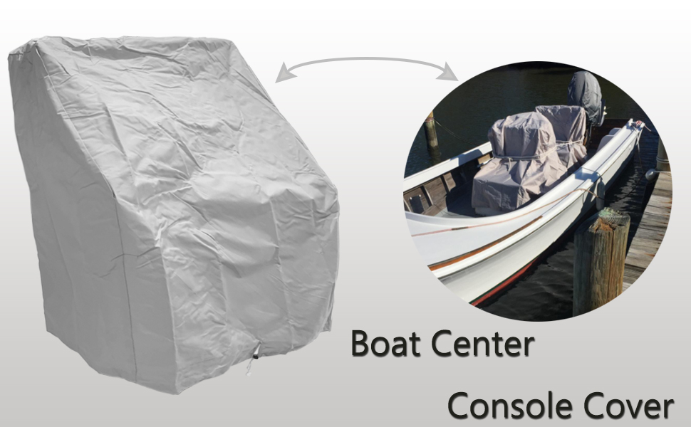 Housse Protection Console Centrale Bateau - Polyester 600D Marine, étanche UV, Cordon De Serrage, Tailles S-XL