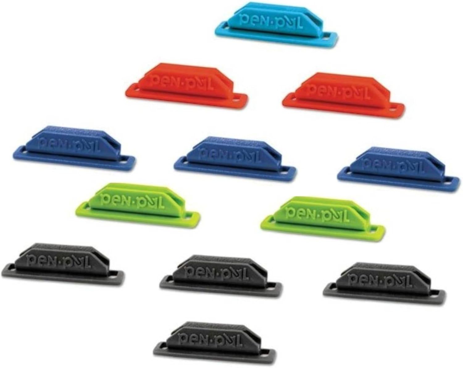 Tops Penpal Rubber Pen/Pencil Holder, 5/8 x 2 5/8 x 5/8 Inches, Assorted Colors, 12 Packs [Includes 12 Holders Only - Picture Show Assortment Of Colors] : Office Products
