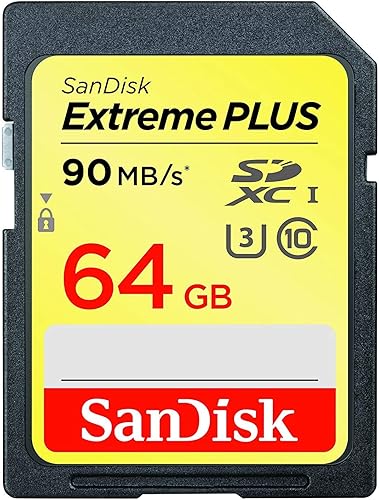 SanDisk Tarjeta Extreme Plus SDXC UHS-I, 64 GB, SDSDXW6-064G-ANCIN