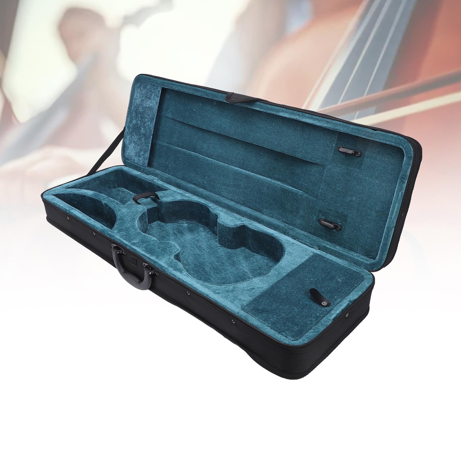 Estuche para Violín Ligero 4/4 con Espuma Protectora y Tejido No Abrasivo Estuche de Violín para Músicos Clásicos, Estudiantes, Practica Diaria, Conciertos