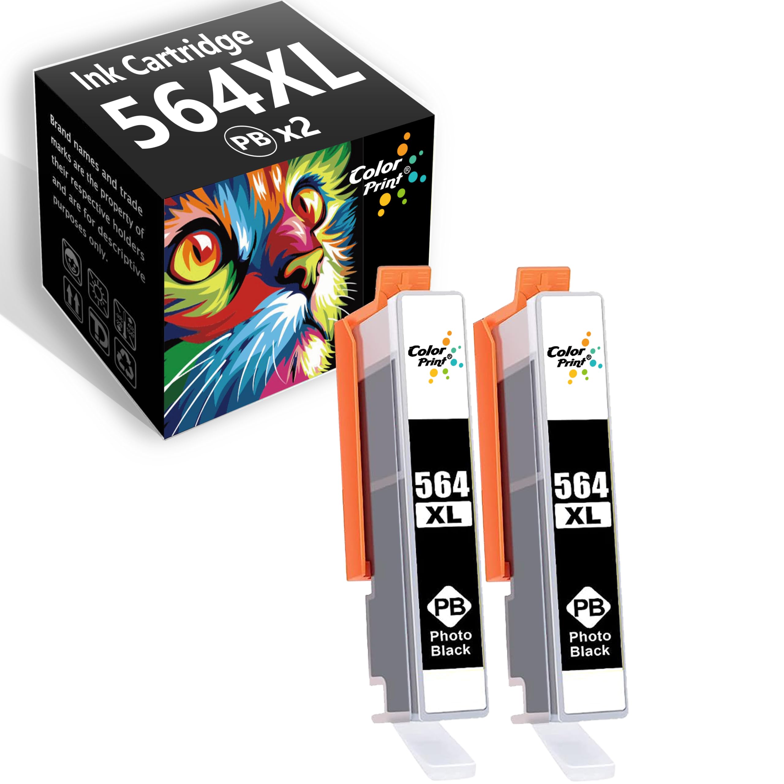 ColorPrint Compatible 564XL PBK Ink Cartridge Replacement for HP 564XL Photo Black for PhotoSmart B8550 C6340 C6350 C6380 D5445 D5460 D7560 7510 7515