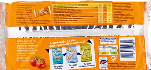 Miniatura 3 de Gran Pavesi: " I Craker Pomodoro " Tomato Taste - 9.88 oz , paquete de 2