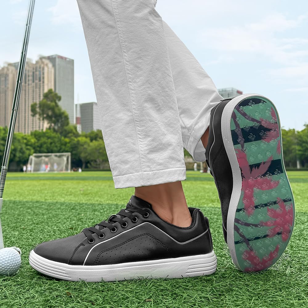 THESTRON Men's Golf Shoes Comfortable Non Slip Men Casual Sport Shoes for Golfing Lightweight Golf Sneakers - Image 8