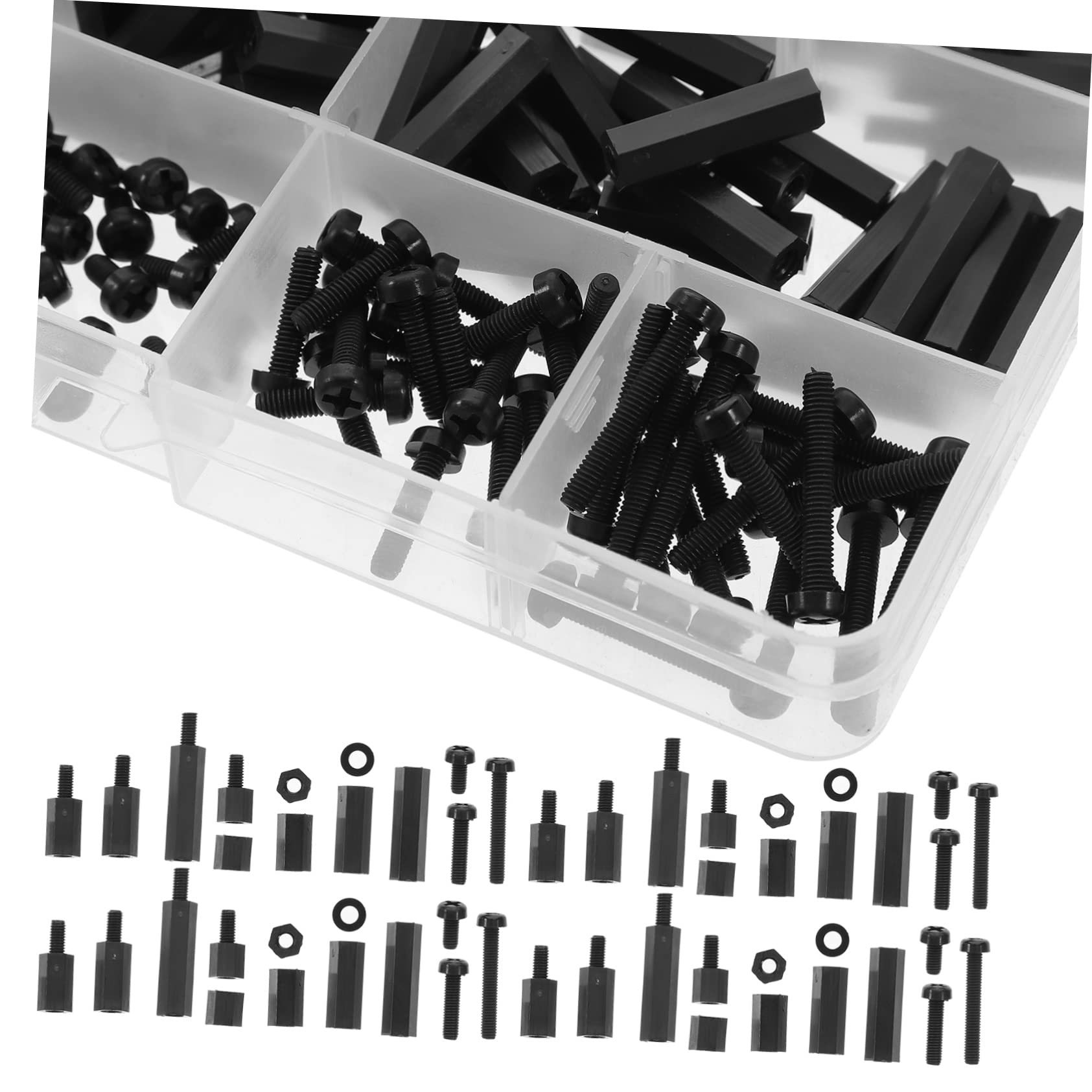 iplusmile 4sätze Nylon Abstandshalter Mit Assortiment Von Schrauben Unterlegscheiben Und Mutter Für Pcb Drohnen Und Computer-motherboards Und Langlebig