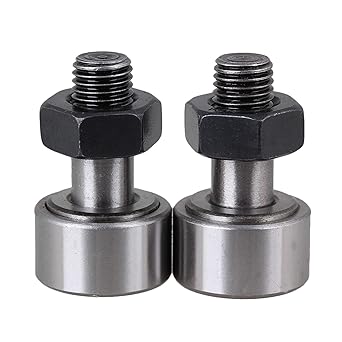 22mm Dia KR22 Stud Type Track Cam Follower Roller Bearing M10 Male Thread Pack of 2