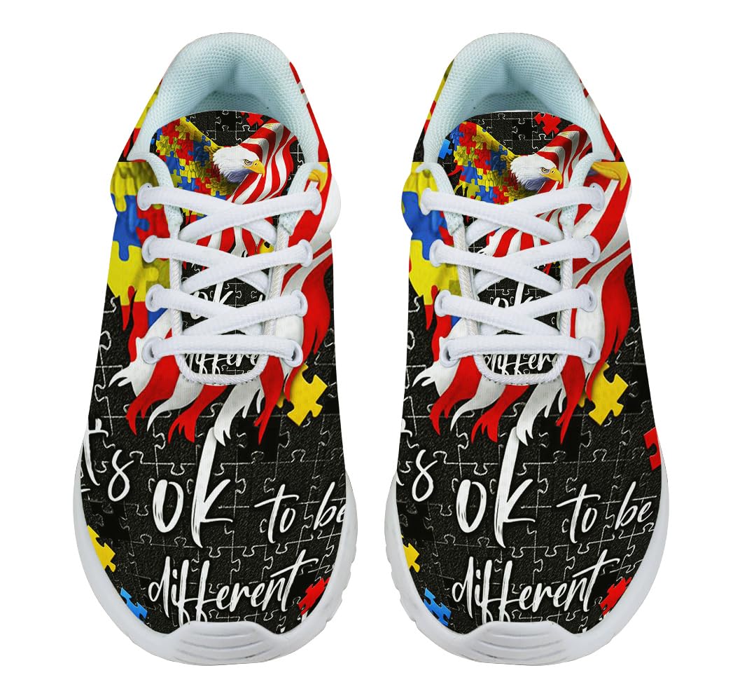 Autism it is Ok to Be Different Shoes for Women Men Trail Running Casual Fashion Sneakers Slip-on Tennis Shoes